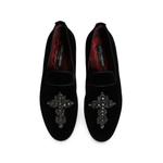 embellished velvet loafers 4