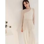 Мятые широкие брюки прямого кроя на кулиске [BA7626] 3