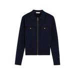 zip-up pocket-detail cardigan 1