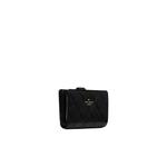 Стеганый двухстворчатый кошелек Kate Spade среднего размера, черный KN755 2