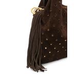 Metropolis stud-embellished perforated shoulder bag 4