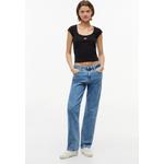 Футболка с логотипом, вырезом-лодочкой и slim-посадкой - Tommy Jeans 4