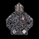 Зип-апы BAPE x adidas SB Shark Hoodie 'Black' 1