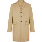 contrasting-panels single-breasted coat 1