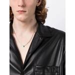 Колье Collier из белого золота с изумрудом 2