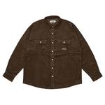 Рубашки на пуговицах Palace Drop Shoulder Cord Shirt 'Nice Brown' 1