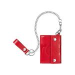 Кошельки Supreme Leather Chain Wallet «Красный» 1