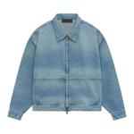 Джинсовые куртки Fear of God Essentials Denim Trucker Jacket 'Vintage Blue' 1