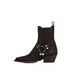 harness-detail suede cowboy boots 5