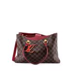 LV Riverside Handbag Damier with Leather tote bag 1