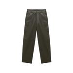 elasticated-waistband straight-leg trousers 1