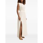 pleated side-slit dress 2