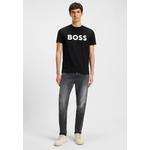 Резиновый Принт Логотип Хлопковый Джерси Футболка - BOSS Orange 4