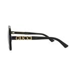 Gucci Square Солнцезащитные очки 'Black/Grey' 2