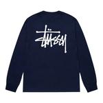 Футболки Stussy Basic Long-Sleeve Tee 'Navy' 2
