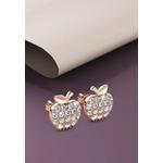 Потрясающие серьги-гвоздики «Яблоко», украшенные кристаллами SWAROVSKI® 2