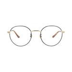 Очки Gucci Round-Frame Metal Optical Frames 'Black/Gold/Transparent' 1