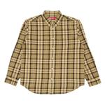 Фланелевые рубашки Supreme Plaid Flannel Shirt 'Tan' 1