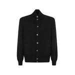 high-neck buttoned knit cardigan 1