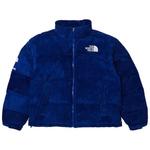 Пуховики Supreme x The North Face Suede Nuptse Jacket 'Blue' 1