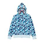 Молнии BAPE ABC Camo Shark Full Zip Hoodie 'Blue' 1