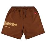 Плавки Supreme Mesh Script Water Short 'Коричневый' 2