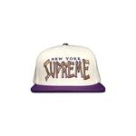 Бейсболка Snapbacks Supreme Bones Logo 5-Panel 'White' 1