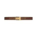 Ремни Gucci Interlocking G Buckled Belt «Коричневый» 1