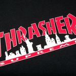 Футболка Supreme x Thrasher Skyline Tee 'Black' 2