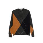 Philippa argyle-pattern V-neck sweater 1