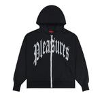 Худи на молнии Pleasures Twitch Knitted Zip Hoodie 'Black' 1