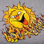 Футболки Supreme Sun Tee 'Heather Grey' 2