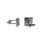 Запонки Palmira Chrome с бриллиантом 3
