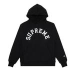 Худи Supreme Champion Hooded Sweatshirt 'Black' 1