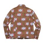 Джинсовая куртка Supreme 666 Denim Trucker Jacket 'Brown' 2