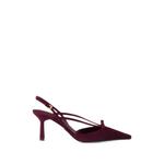 Decollete suede slingback pumps 1