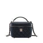 Маленькая сумка-сэтчел Quilted Caviar Top Handle Vanity Case with Chain (2021-2026 годы) 1