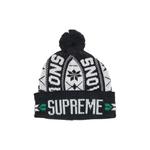 Вязаная шапка Supreme Snow Beanie 'Black' 1