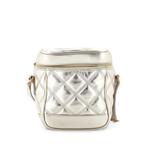 80's Vanity Bag Quilted Leather crossbody bag 1
