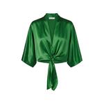 Шелковая блузка Dolman с завязками 1