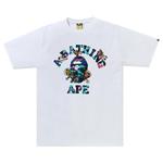 Футболки BAPE x Kid Cudi College Moon Man Tee 'White' 1