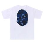 Топы BAPE Color Camo Big Ape Head Tee 'White/Navy' 2