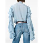 ruffled plumetis silk blouse 2