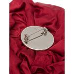 floral-motif frayed-edge brooch 2