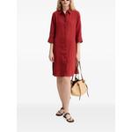 button-down linen shirt mini dress 2