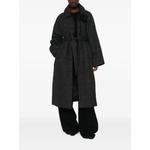 check-pattern belted coat 2