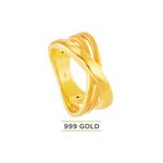 HABIB 999/24K Желтое золото Кольцо LTR100624 1