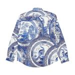 Рубашки на пуговицах Palace China Plate Shirt 'Navy' 2