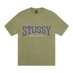 Футболки с коротким рукавом Stussy Burly Threads Tee 'Olive' 1