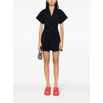 pleated wrap minidress 2